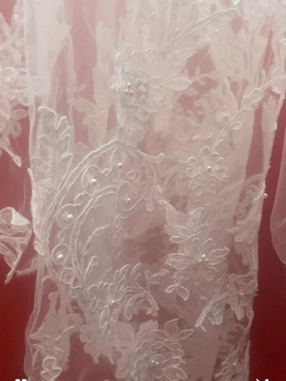 WEDDING DRESS WITH VEIL - Picture 9 of 12